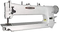 Consew Industrial Sewing Machine on Complete Table with Clutch Motor and Lamp — listing 6