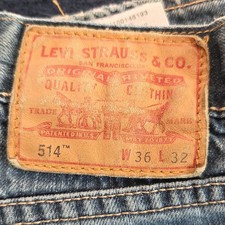Levi's 514 Straight Fit Men's Jeans, W33 L36, Medium Wash — listing 3