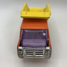 Vintage 1950s Buddy L Hydraulic Dump Truck, Pressed Steel Green Cab White Bed — listing 5