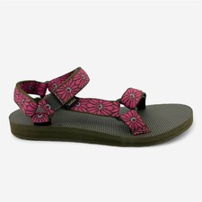 Teva Original Universal Leather Sandals, Women's, Gray with Star/Dot Print Straps — listing 2
