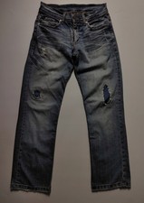 Armani Exchange Distressed Denim Jeans with Purple Underlay Patch — listing 6