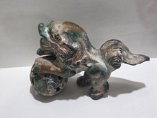 Vintage Chinese Cast Iron Foo Dog Censer Incense Burner with Dragon Handles — listing 5