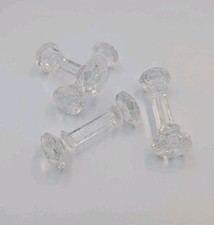 Set of 3 Hand-Blown Glass Knife Rests with White Latticino Stripes — listing 6