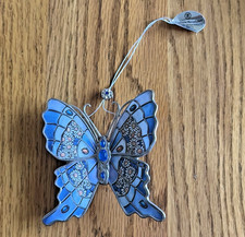 Bradford Editions Nature's Jewels Heirloom Porcelain Butterfly Ornaments, Set of 3 (Jade Dance, Ruby Star, Lilac Vision) — listing 3