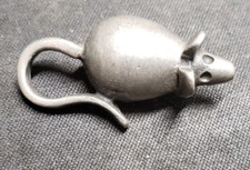 Vintage Swedish Pewter Brooch with Bellflower Motif — listing 6