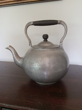 Vintage Pewter Teapot with Wooden Handle — listing 6