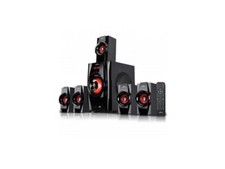 beFree Sound BFS-410 5.1 Channel Surround Sound Bluetooth Speaker System (Red)