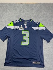 Nike NFL Seattle Seahawks Russell Wilson #3 On Field Jersey, Navy, Size S — listing 2