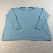 Garnet Hill 100% Cashmere Cable-Knit Mock Neck Sweater, Sage Green, Size L — listing 2
