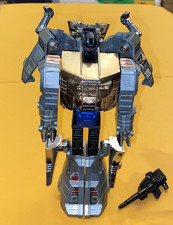 Vintage Battery-Operated Walking Robot Dinosaur Toy (Robotic T-Rex), Blue/Gray with Yellow Wheels — listing 2