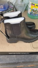 Black Leather Pointed-Toe Ankle Boots with Croc-Embossed Shaft and Stiletto Heel — listing 5