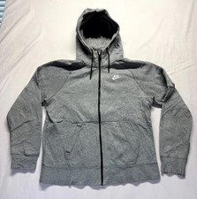 Nike Sportswear Club Fleece Full-Zip Hoodie, Grey, Women's Size S — listing 3