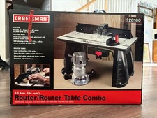 Vintage Sears Craftsman 1-1/2 HP Router Mounted in Router Table with Miter Gauge — listing 2
