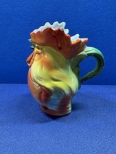 Hand-Painted Figural Rooster Creamer / Small Pitcher with Floral Motif — listing 2