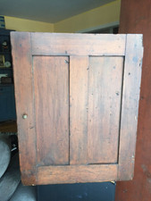 Antique Primitive Pine Two-Door Kitchen Cupboard / Jelly Cabinet with Center Drawer — listing 6