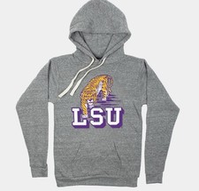LSU Tigers Purple & Gold Pullover Hoodie, Size M — listing 2