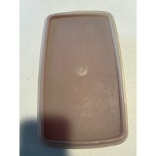 Vintage Tupperware Almond/Tan Rectangular Storage Containers with Seal Lids (Lot) — listing 5