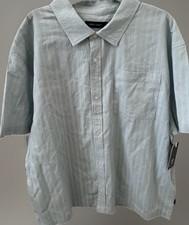 Trinity Coast Men's Short-Sleeve Striped Camp Collar Shirt — listing 2