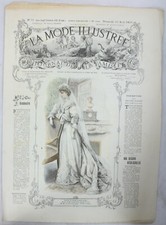 Antique Hand-Colored French Fashion Plate Engraving from La Mode Illustrée — listing 6