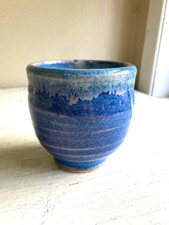 Handmade Wood-Fired Stoneware Yunomi Tea Cup with Impressed Chop Mark — listing 2