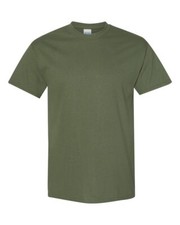 Short-Sleeve Crewneck T-Shirt, Olive/Taupe — listing 5