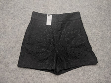 Express Burgundy Crochet Lace Trim Pull-On Shorts — listing 2
