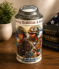 Budweiser Military Series 'Salutes The Army' Ceramic Beer Stein (1993) — listing 3