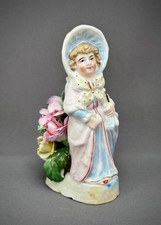 Bisque Porcelain Figurine of Child Under Umbrella with Ducks — listing 6