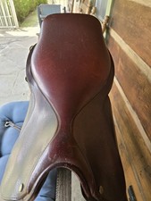 Brown Leather Close Contact English Jumping Saddle