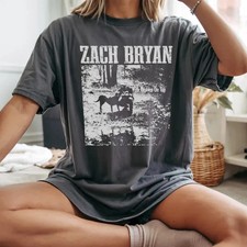 Zach Bryan "The Boys Are Out And They're Angry" Graphic Tour T-Shirt, Size Medium, listing 6