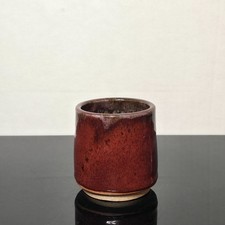 Studio Art Pottery Bottle Vase with Flambé Oxblood and Lavender Glaze — listing 4
