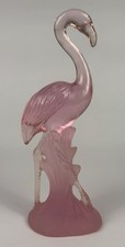 Pair of Vintage Kitsch Pink Anthropomorphic Bird Figurines with Polka Dot Bow Ties, Likely Japan Mid-Century — listing 4