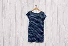 Black and Neutral Patterned Fit-and-Flare T-Shirt Dress, Size L — listing 4