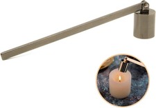 Antique Hand-Forged Iron Candle Snuffer Scissors with Box and Scrolled Handles — listing 4