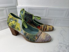 Camper Twins Ukiyo-e Japanese Print Leather Lace-Up Sneakers