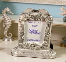 Godinger Silver Plate Triangular Photo Frame Pen/Pencil Holder