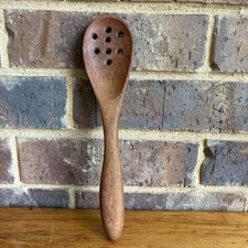 Vintage Wooden Slotted Display Rack / Card or Spoon Holder Panel — listing 6
