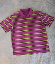 Greg Norman Play Dry Purple Striped Golf Polo Shirt, Men's XL — listing 4