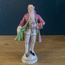 Vintage Colonial Gentleman Figurine, Hand-Painted Bisque Porcelain, listing 3