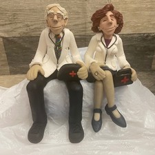 Novelty Caricature Figurine (Resin/Composite) of a Suited Man, Small Standing Statuette — listing 6