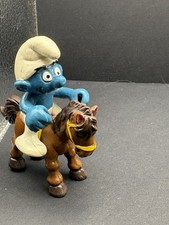 Cowboy Smurf PVC Figurine with Brown Hat, Red Bandana & Boots — listing 3