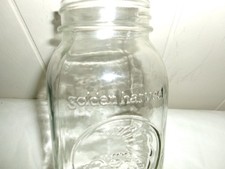 Golden Harvest Sunflower Embossed Quart Mason Jar, Clear Glass — listing 4