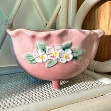 Roseville Mock Orange Yellow Footed Console Bowl / Planter, Pattern 957-8 — listing 5