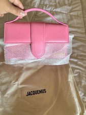 Jacquemus Le Bambino Long Leather Flap Shoulder Bag in Navy — listing 3
