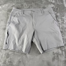 BYLT Basics Men's Performance Shorts, Size 34, Light Gray