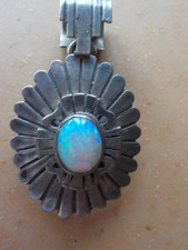 Navajo Sterling Silver Buffalo Head Ring with Turquoise — listing 2