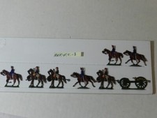 Lot of 11 Antique Flat Lead Toy Soldiers, WWI Marching & Fighting Infantry, Grey Uniforms with Red & White Flag — listing 2