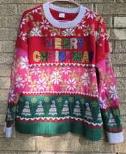 Holiday Time Women's Merry Christmas Tree Graphic Tee, Grey, Size M, listing 4
