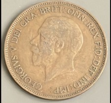 1930 King George V British One Penny Bronze Coin — listing 3