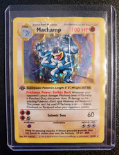 1999 Pokemon Base Set Machamp Holo 1st Edition 8/102 — listing 3